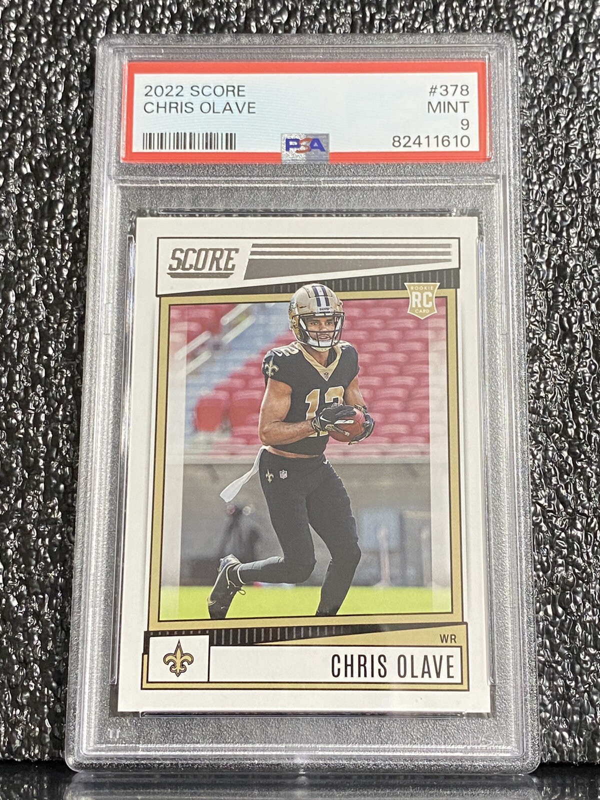 2022 Panini Score Chris Olave 378 Rookie Card PSA 9