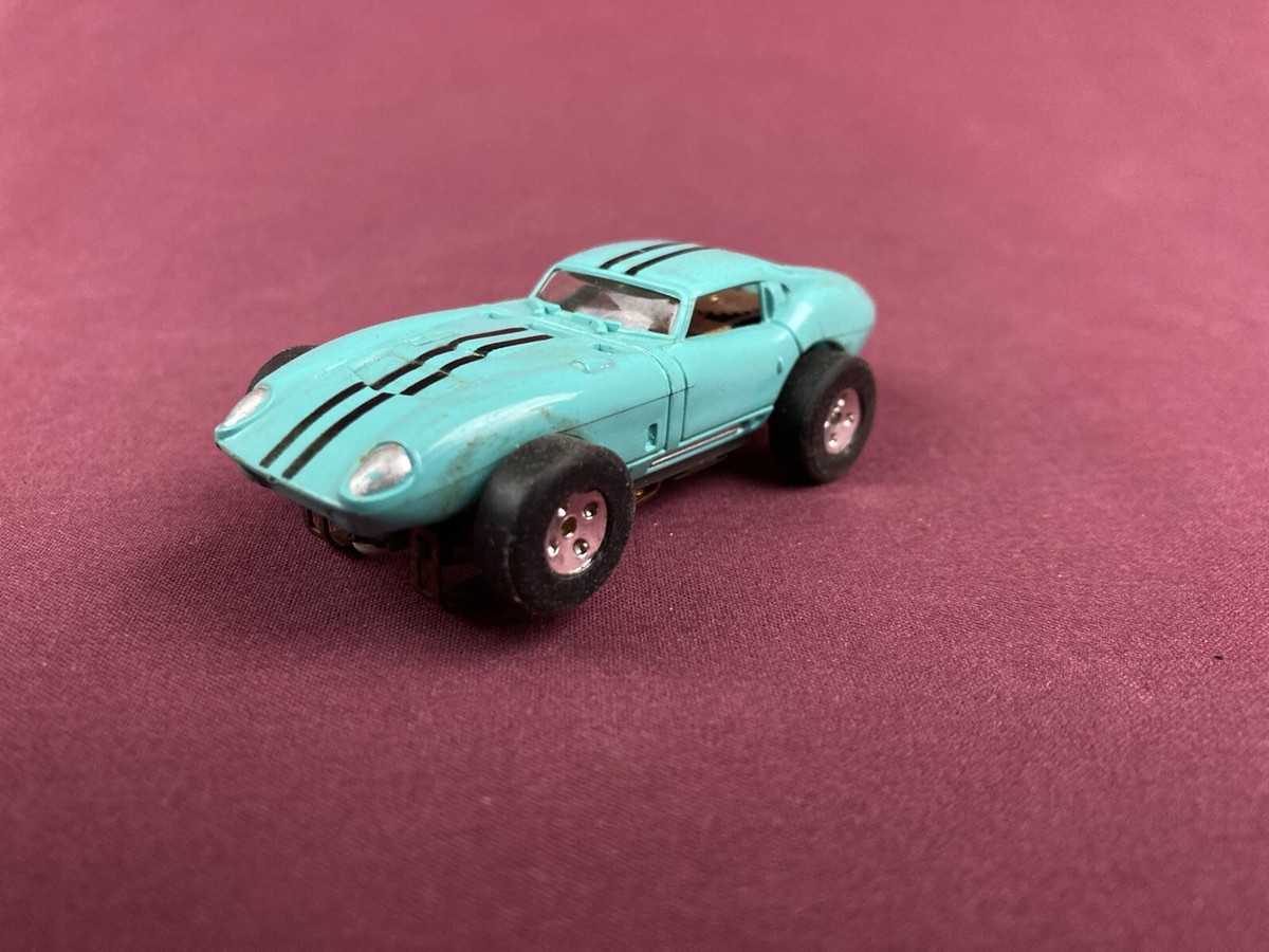 Vintage Aurora T-Jet HO Scale Slot Car Ford Cobra GT Aqua | eBay