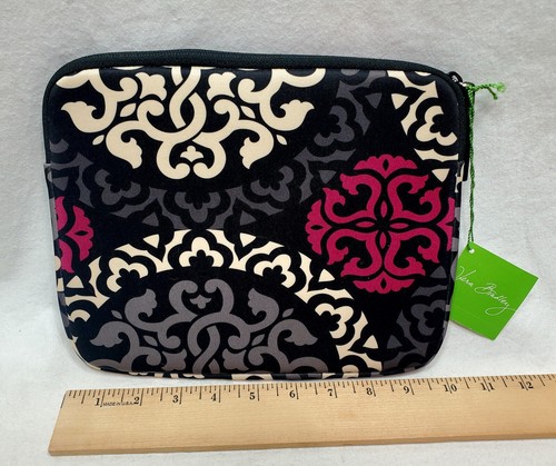 Vera Bradley Small Tablet Sleeve Case Cover Canterberry Magenta Neoprene - Picture 5 of 8