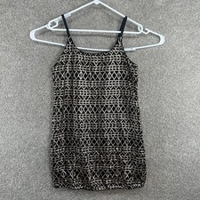 Forever 21 Women's Dress Size Small Black Gold Sleeveless Tank Strap