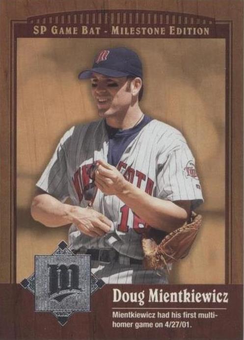 2001 SP Game Bat Edition Milestone - Doug Mientkiewicz #33 - 1 of 1