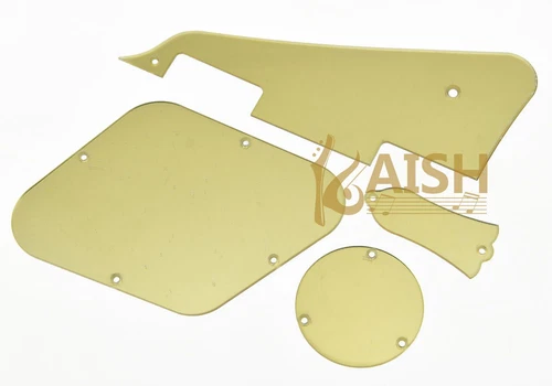LP Pickguard Cavity Covers Turss Rod Cover Set for Gibson Les Paul Gold Mirror