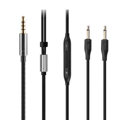 Harman Kardon Wire ヘッドホン 3.5mm OCC Audio Cable with mic For harman/kardon soho wired BLON