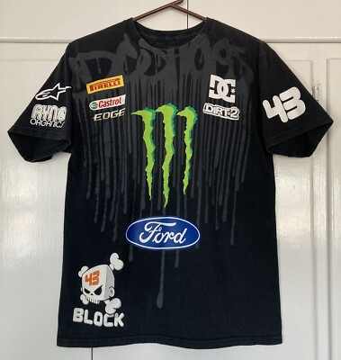 DC SHOES MONSTER ENERGY KEN BLOCK 43 T SHIRT ALPINESTARS FORD