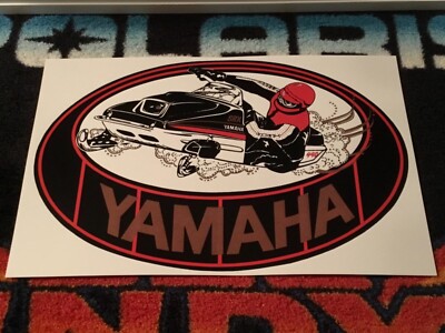    79 YAMAHA SRX 440 Snowmobile medallion Poster  vintage sled   