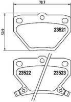 P 83 052 Brembo BremsbeläGe Kit, Scheibenbremse FüR Toyota, Toyota (Faw)