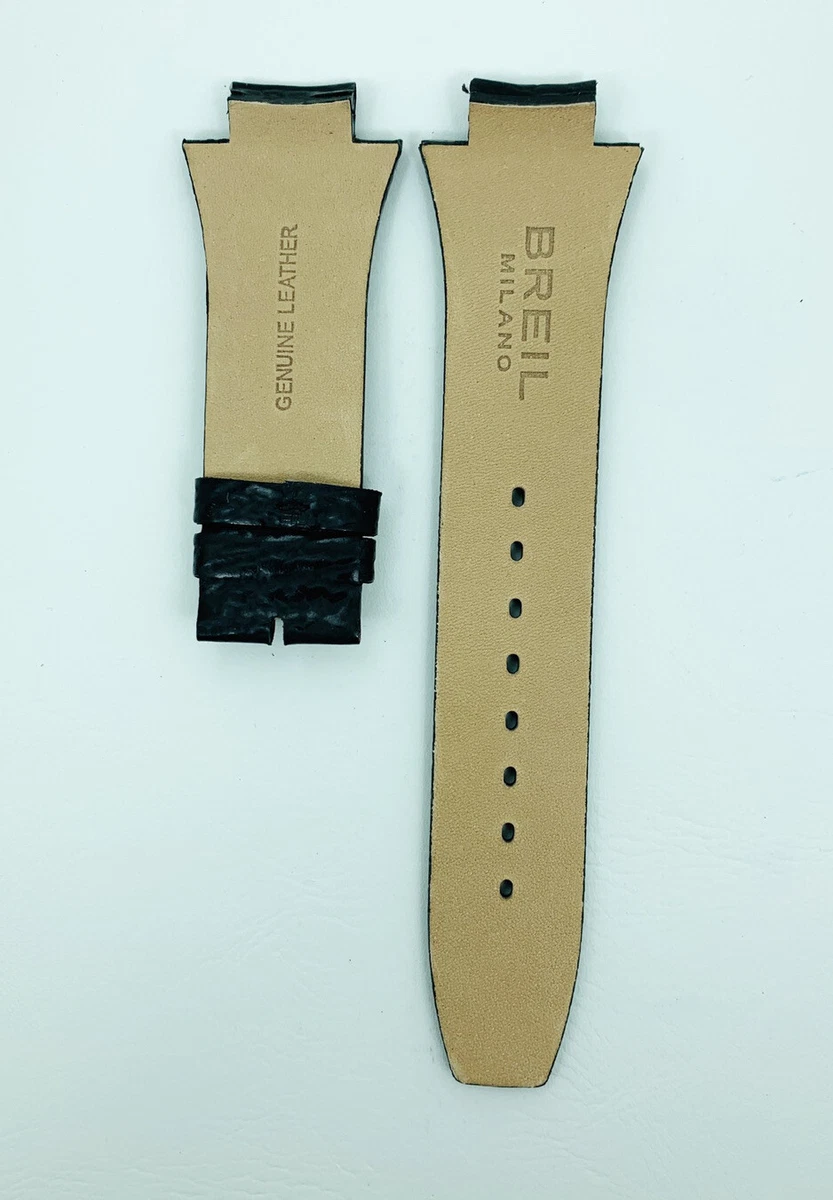 BREIL MILANO WATCH STRAP BW0331 BLACK LEATHER STRAP BREIL STRAP BREIL