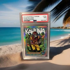 2023 Bowman U Chrome Caleb Williams RC The Big Kahuna Refractor MINT PSA9 ROOKIE
