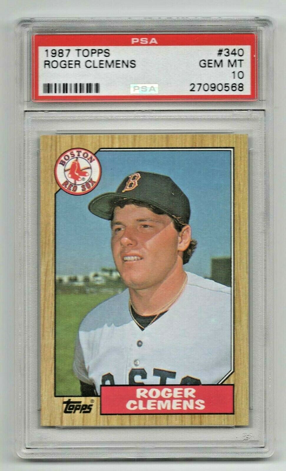 1987 Topps * Third Year * Roger Clemens * #340 * PSA 10 * Perfect