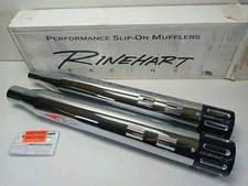 Harley-Davidson 2017-24 Rinehart 4" Slip On Mufflers Slot End Cap 500-0106-SLOT