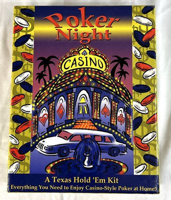 Poker A Texas Hold Em Poker Night Casino Poker at home A Texas Hold 'Em Kit NEW