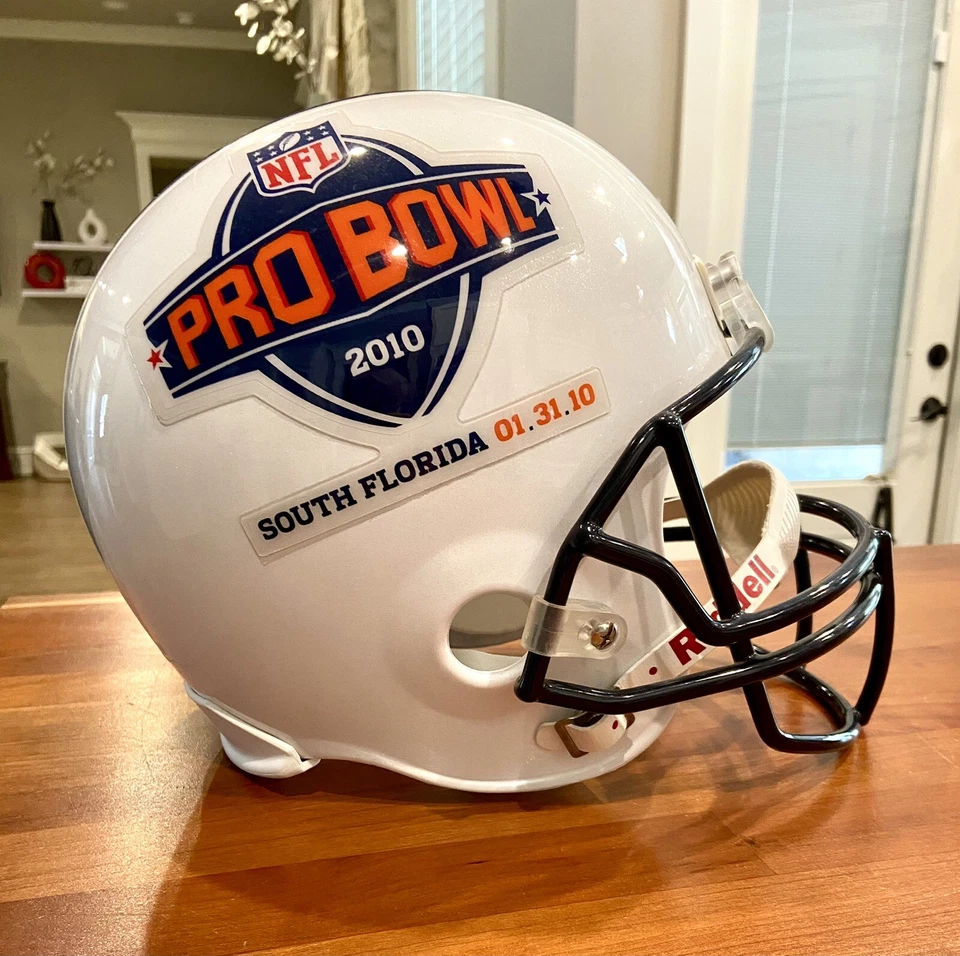 Casco tamaño completo RIDDELL réplica de fútbol americano NFL PRO BOWL 2010 sur de Florida Foto 2 de 4