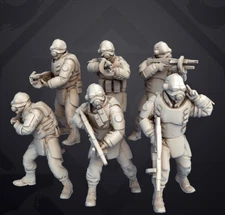 Half-life Combine Soldiers Proxy Models 6-Pk 3D Printed