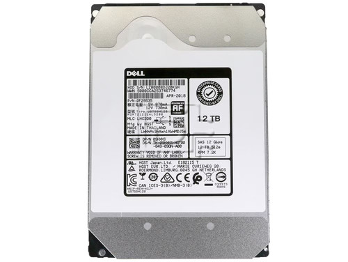 Dell 9HXK6 / HGST 0F29535 HUH721212AL5200 12TB HDD SAS Hard Drive - Picture 2 of 4