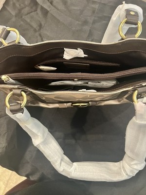 Coach Camel Campbell Leather Belle Carryall Shoulder Bag F24961