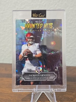 2024 JACKSON ARNOLD W.C. HAUNTED HITS BLUE CRYSTAL ZOMBIE #HHZ-JA 1/2 AUBURN