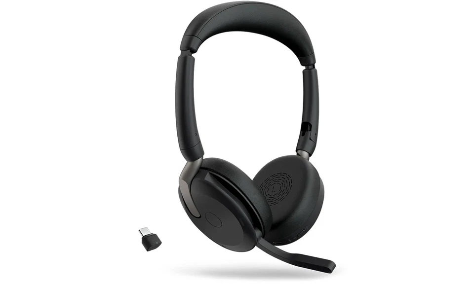 Kabellose On-Ear-Kopfhörer mit Mikrofon Jabra Evolve2 65 Flex - Bild 2 von 4