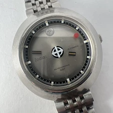 Vintage Mens Zodiac Astrographic SST-Beautiful-New Crystal-Running Condition