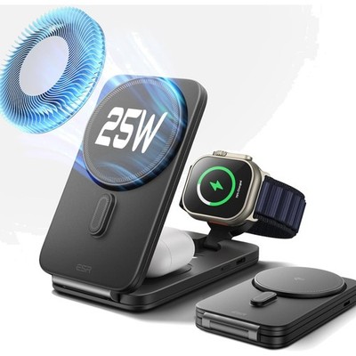 3 in 1 Qi2.2 MagSafe Ladestation kompatibel mit iPhone & Apple Watch