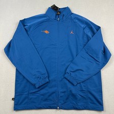 Chaqueta Charlotte Bobcats Hombres 2XL Azul Jordan Jumpman Equipo Emitido Calentamiento XXL