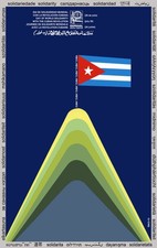 13463.Decor political Poster.Cold War Solidarity in 30 languages.Cuban flag