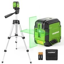 Laser Level with Tripod, 98Ft Self Leveling Laser Level Green Line Laser Cros...