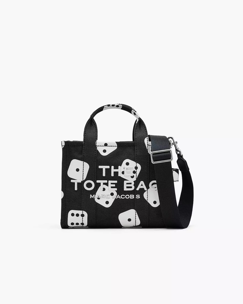 DERRICK ADAMS x MARC JACOBS Canvas Tote Bag Small Dice Artwork