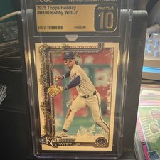 Topps 2025 Holiday Bobby Witt Jr. #H100 Kansas City Royals CGC Pristine 10 BLACK