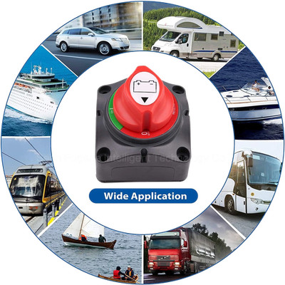 12-48V Battery Power Cut Master Switch Disconnect Isolator for Car RV (On/Off)