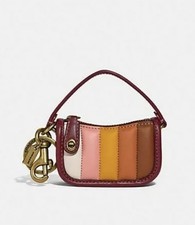Coach Mini Swinger Bag Charm With Quilting NWT
