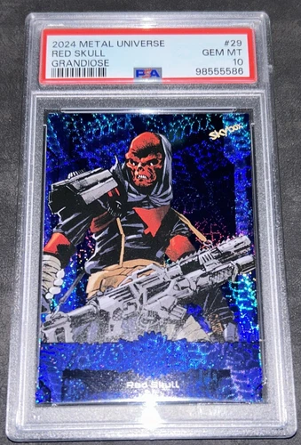 2024 Marvel Metal Universe Avengers RED SKULL Grandiose PSA 10 Gem Marvel Card