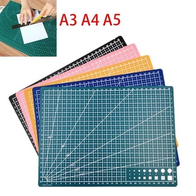 A3 A4 A5 PVC Schneidematte Werkbank Patchwork Schnittpad Nähen Anleitung DIY Messer Eng