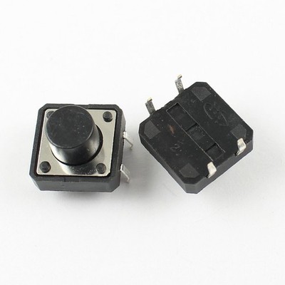 10Pcs Momentary Tactile Tact Push Button Switch 4 Pin DIP 12x12x8mm High 8mm
