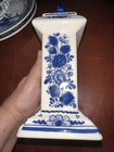 Delft clock, German made, Original Signed Blue White Pottery 8” X 6” — photo 5