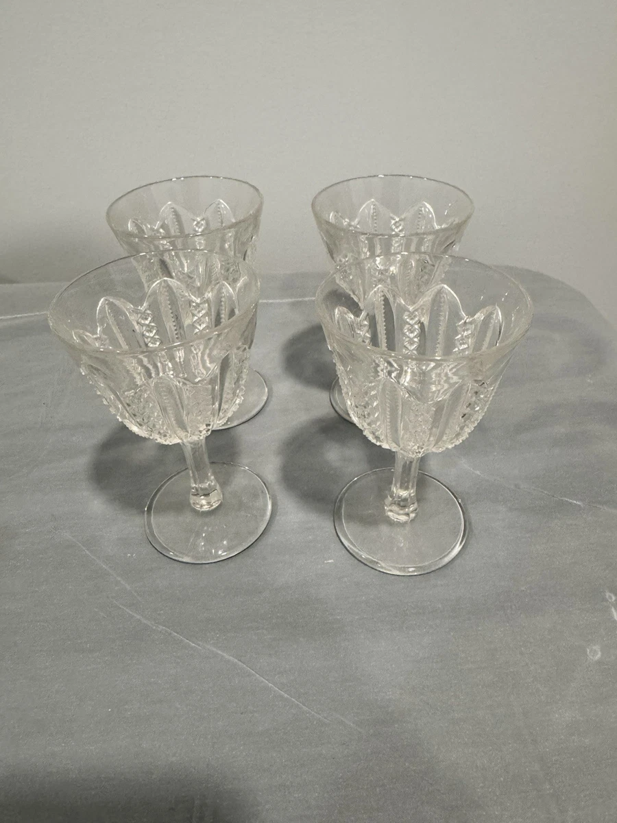 depression glass stemware products for sale | eBay