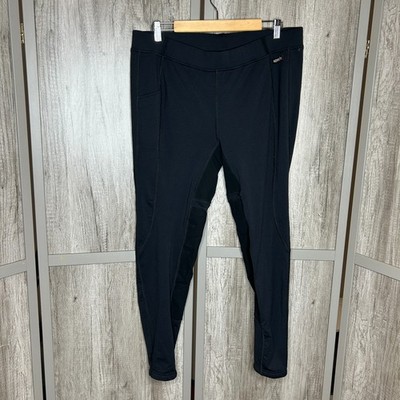 Kerrits Riding Pants Womens 2X Breeches Jodhpurs Brown Black Excellent