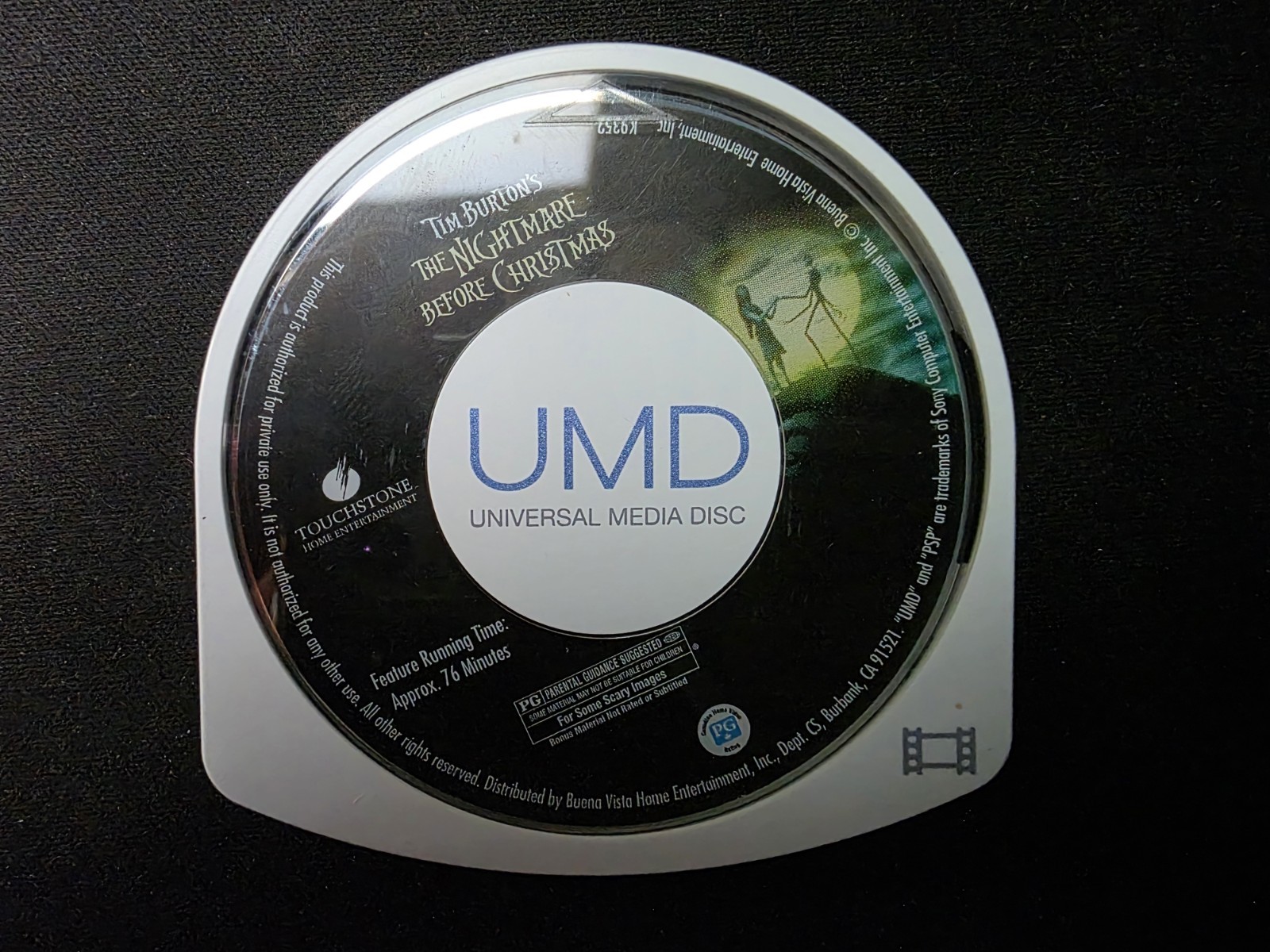 The Nightmare Before Christmas UMD Movie (Sony PSP, 2005) Disc Only