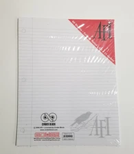 AFI Band A Fire Inside Paper Stationery College Ruled Sealed