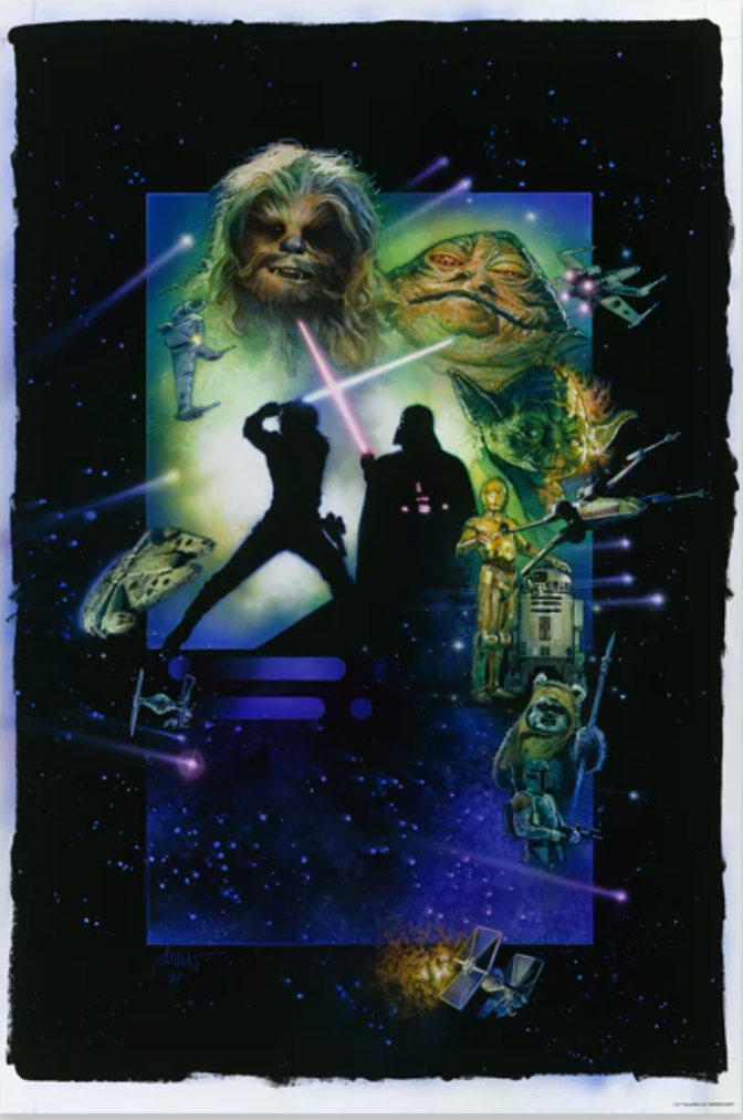Drew Struzan Star Wars Return of the Jedi Giclee Brush Print Mondo