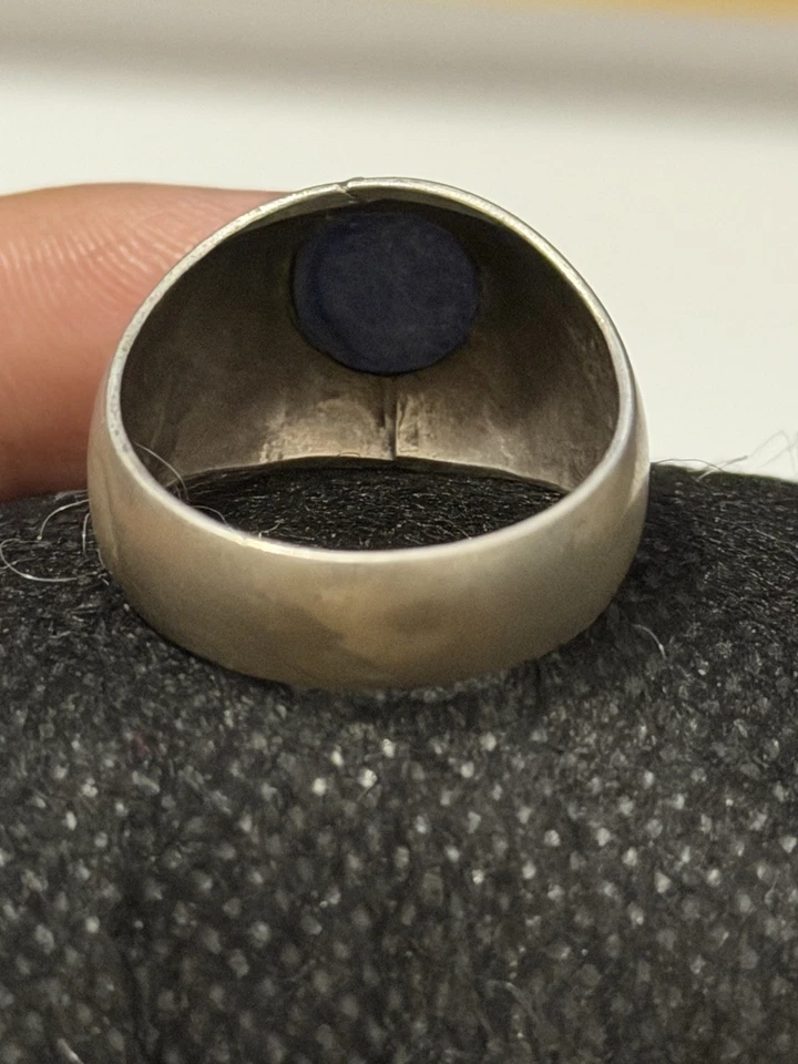 Ring Men’s Ruby Solid Silver 925 - Image 2 of 4