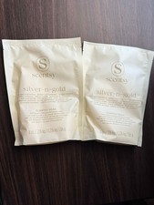 Scentsy Bath Soak SILVER-N-GOLD Lot Of 2 Single Use 8oz Exclusive 2025 New
