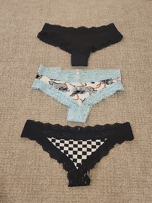 Victoria's Secret PINK 2013 SMALL Extra Low Rise Mini Cheekster 3 Pairs 