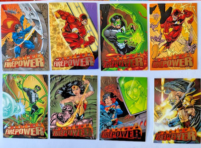 1996 Fleer Maximum Firepower DC Comics Chase geprägte Karte TEILSET 14/20