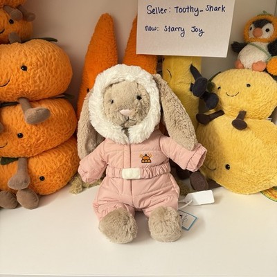 Jellycat Bashful Bunny 'Snow Suit' BNWT - 100% Authentic - Fast