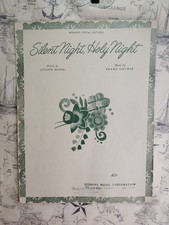Franz Gruber Silent Night Holy Night Vintage 1939 Sheet Music Christmas Holiday