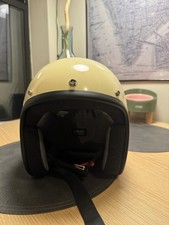 Biltwell helmet (motorcycle Helmet) Color Cream Sized Large