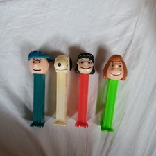 Vintage 1960s Peanuts Pez Dispensers - Charlie Brown, Lucy, Patty , Snoopy