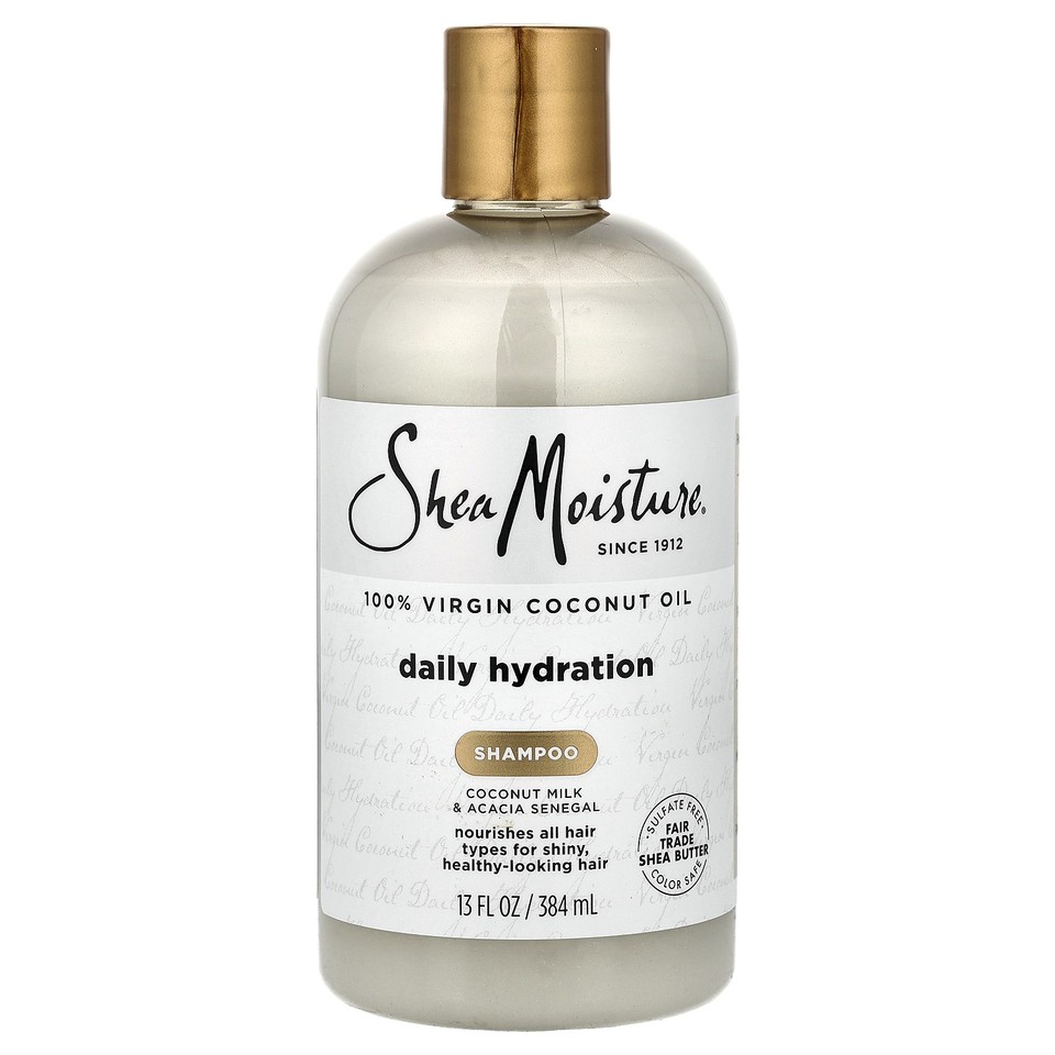 100% Virgin Coconut Oil, Daily Hydration Shampoo, For All Hair Types, 13 fl oz