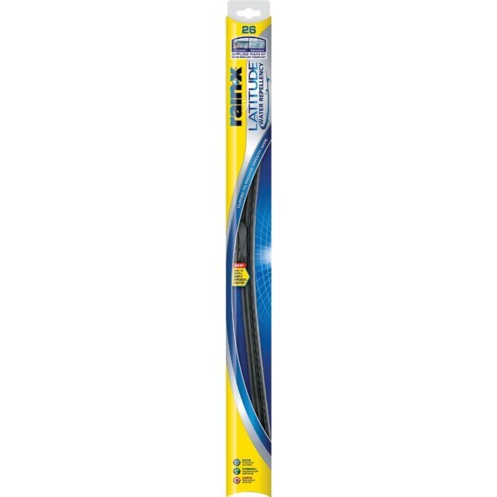 Rain-X Latitude Water Repellency Frameless Synthetic Rubber Wiper Blade 26 in
