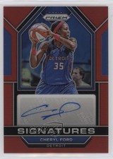 2023 Panini Prizm WNBA Signatures Red Prizm 63/99 Cheryl Ford #SG-CFD Auto 00zd